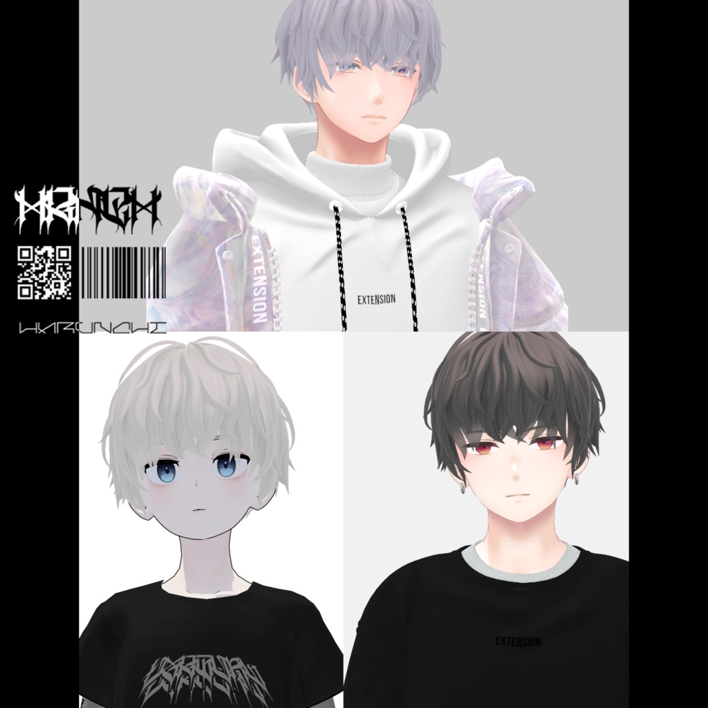 twist perm【VRC想定hair】