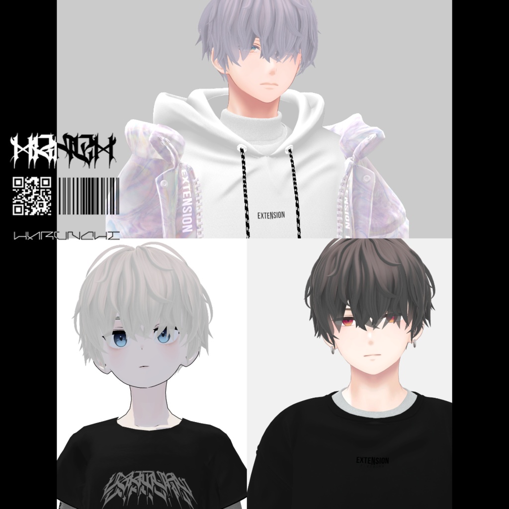 twist perm【VRC想定hair】