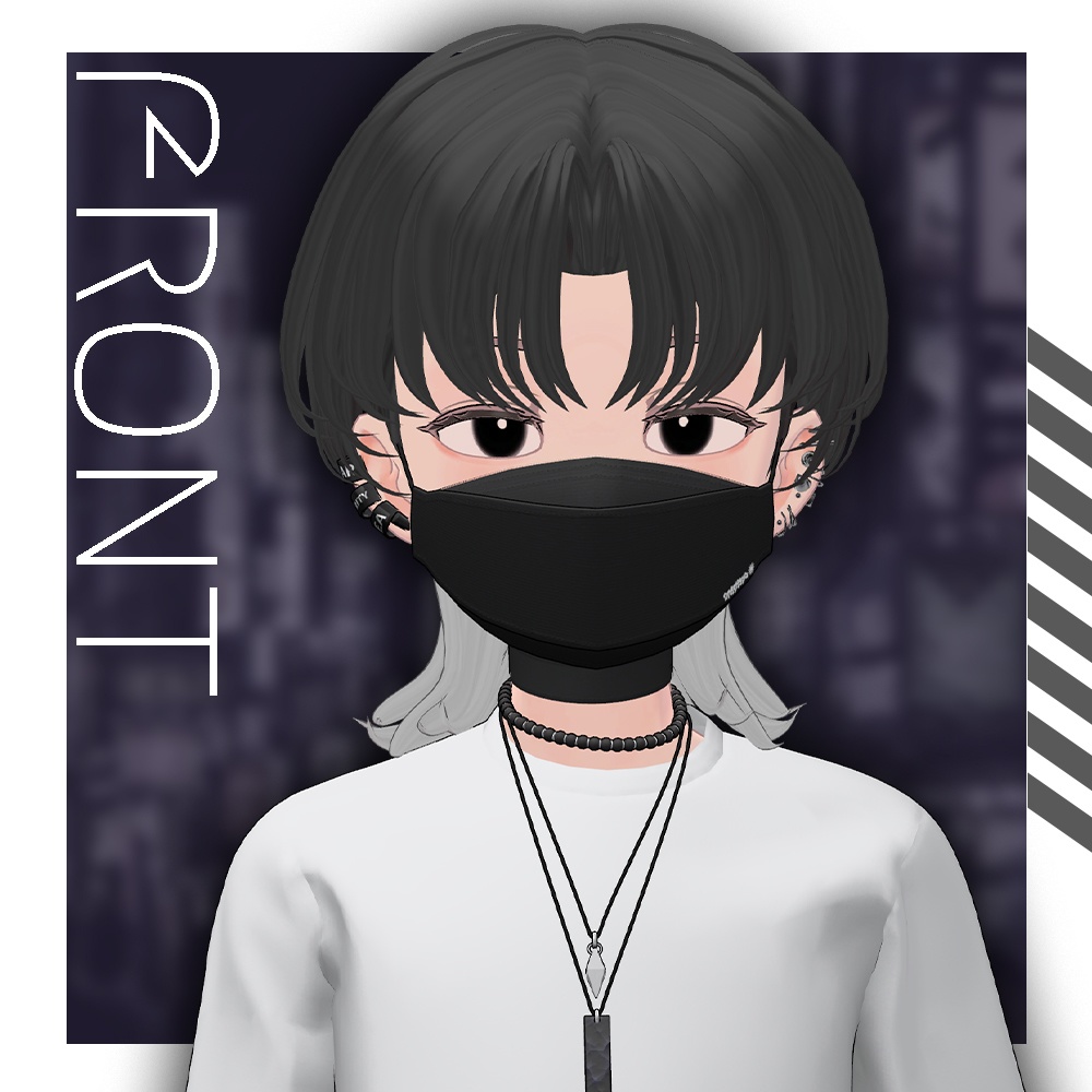 center Mash Wolf【VRC想定hair】