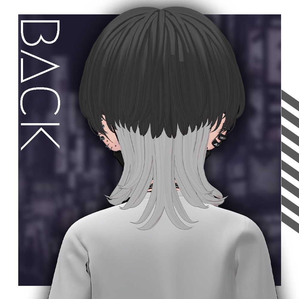 center Mash Wolf【VRC想定hair】