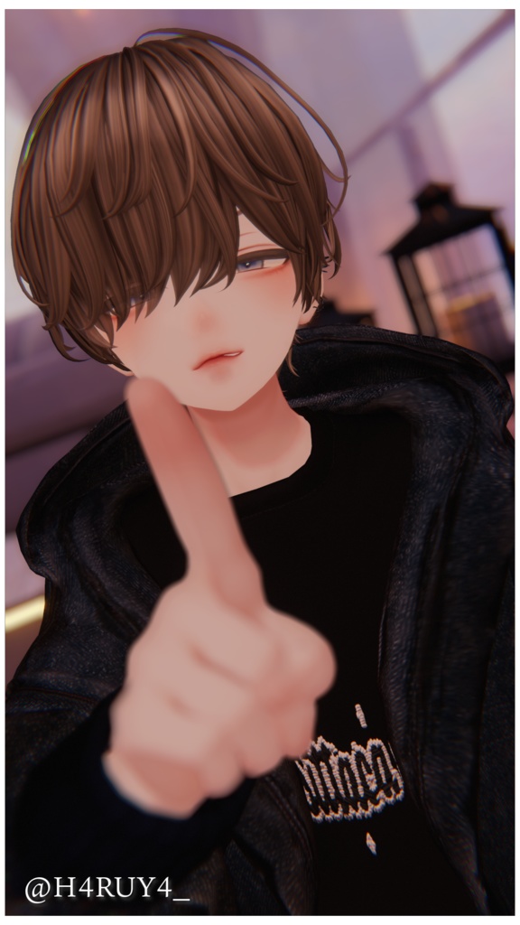 メカクレキザヘア 【VRC想定hair】