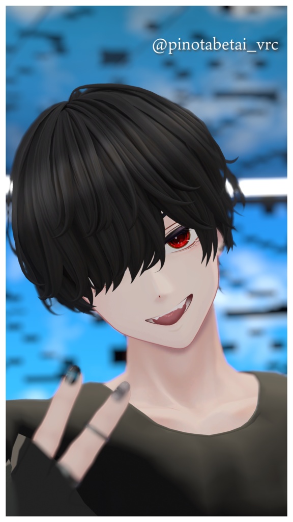 メカクレキザヘア 【VRC想定hair】