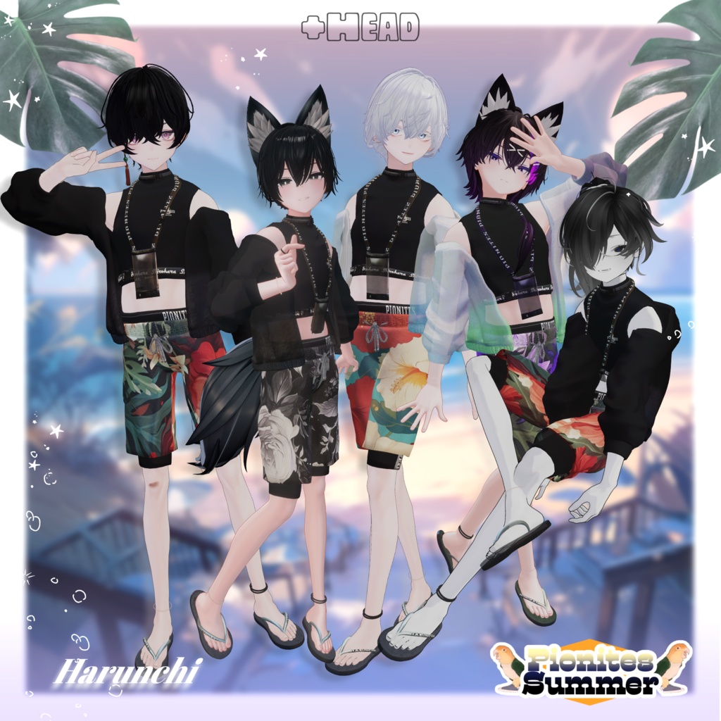 Pionites summer【5アバター、+Head 対応】