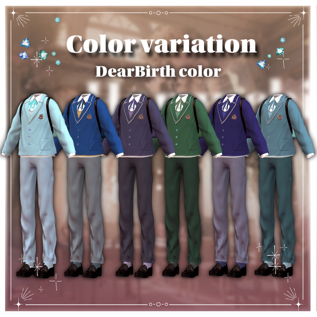 Lustrous Jemnigh【8アバター対応、コラボ衣装】