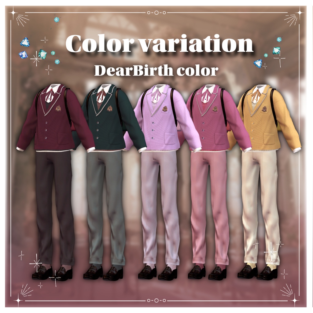 Lustrous Jemnigh【8アバター対応、コラボ衣装】