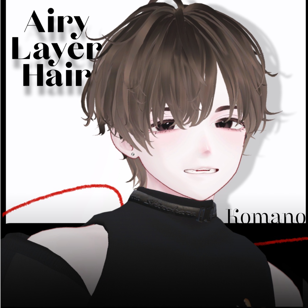 Airy Layer Hair【VRC想定hair】