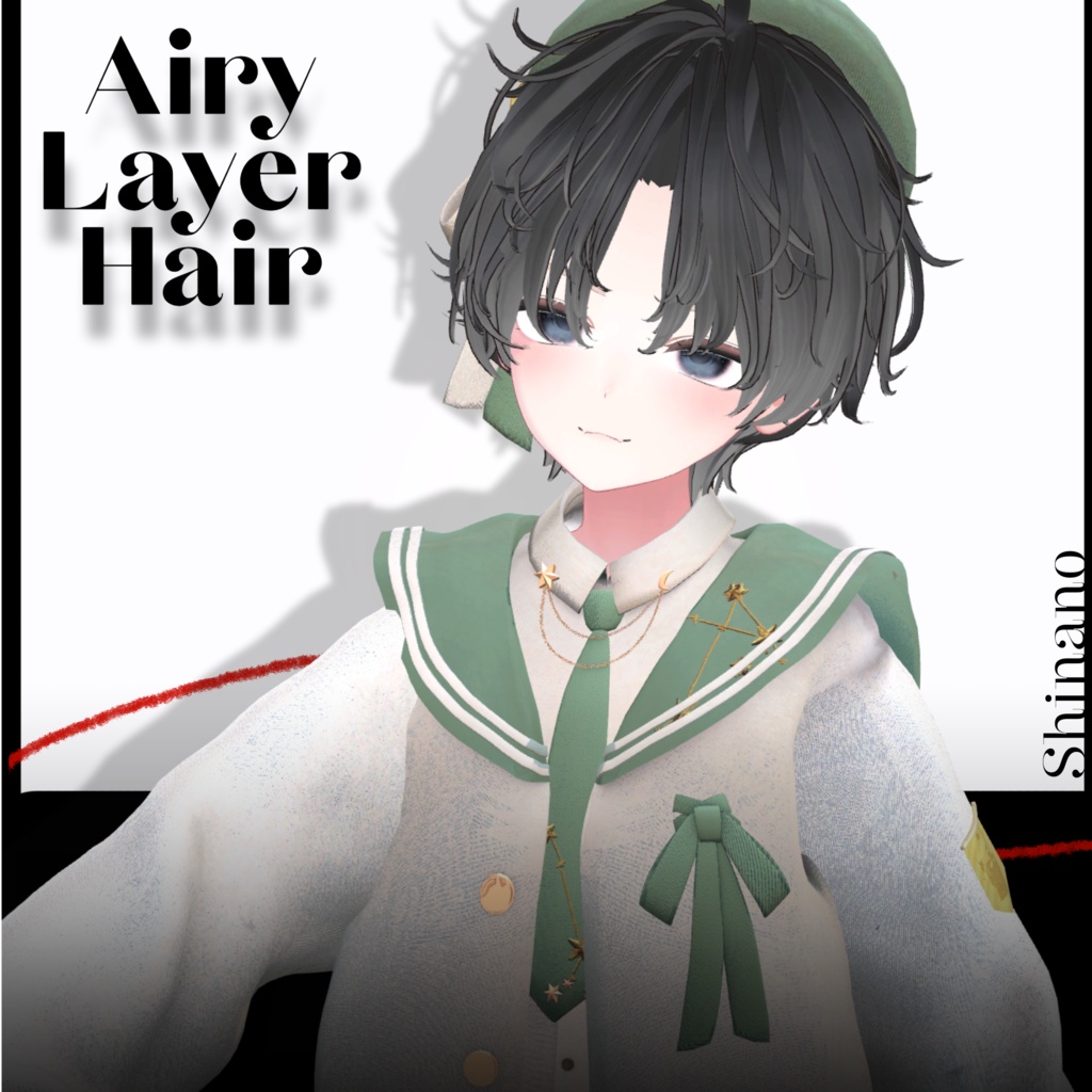 Airy Layer Hair【VRC想定hair】