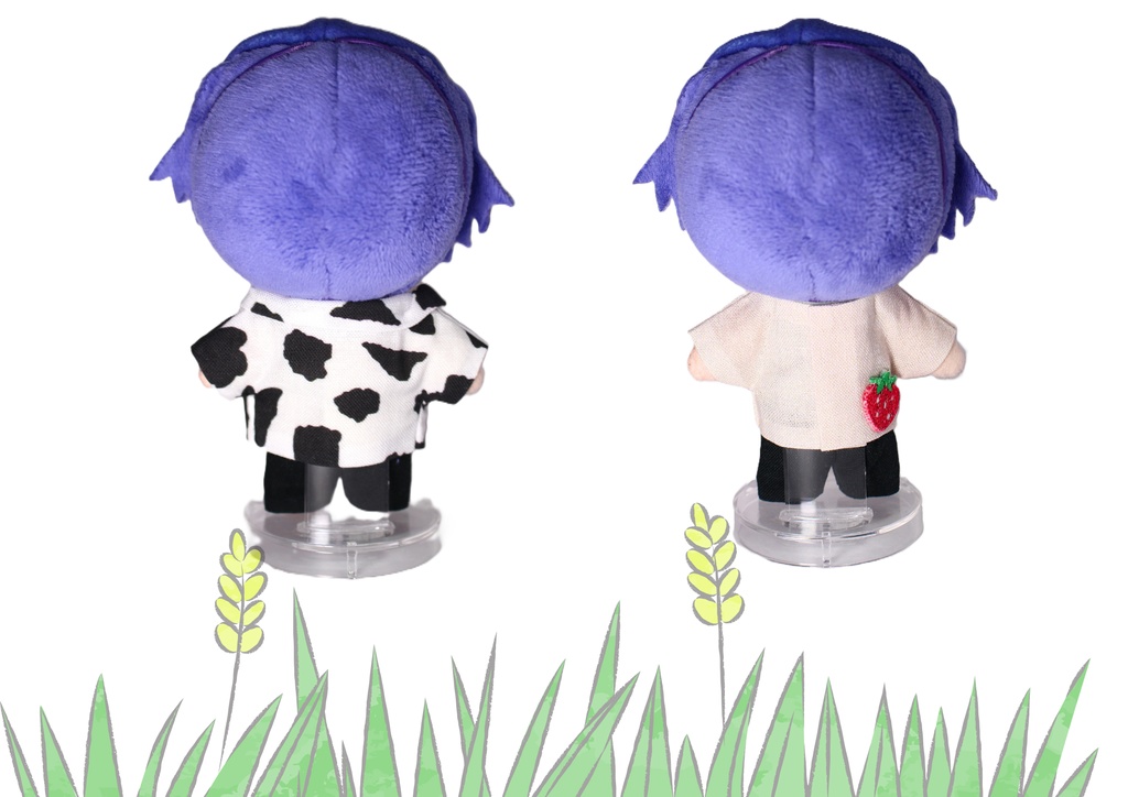 ホルスタイン柄ジャケット+牛乳・いちご牛乳Tシャツ セット