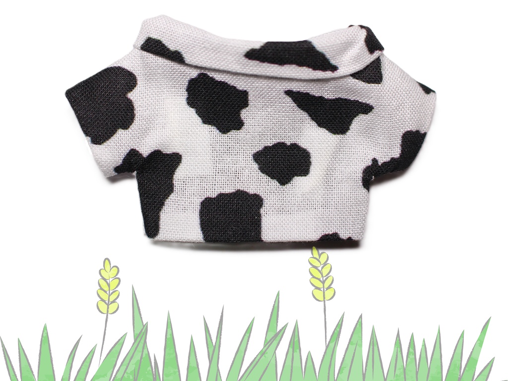 ホルスタイン柄ジャケット+牛乳・いちご牛乳Tシャツ セット