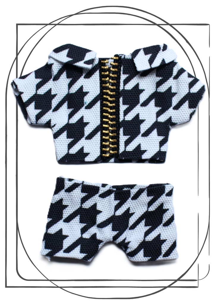 千鳥柄ジャケット セットアップ
