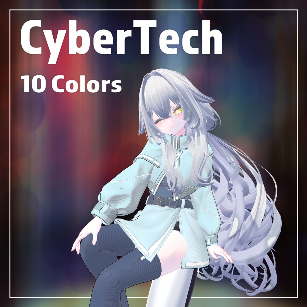 【発売記念価格】【10アバター対応】CyberTech【全10色・VRChat向け衣装】