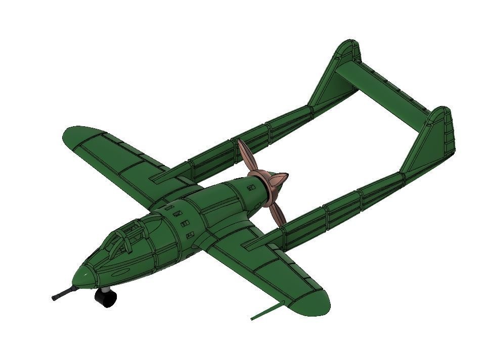 1/700 Luke(J4M1) / 大日本帝国海軍 計画機 閃電