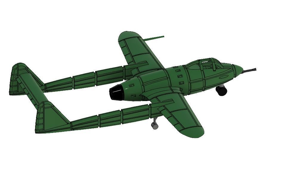 1/700 Luke(J4M1) / 大日本帝国海軍 計画機 閃電