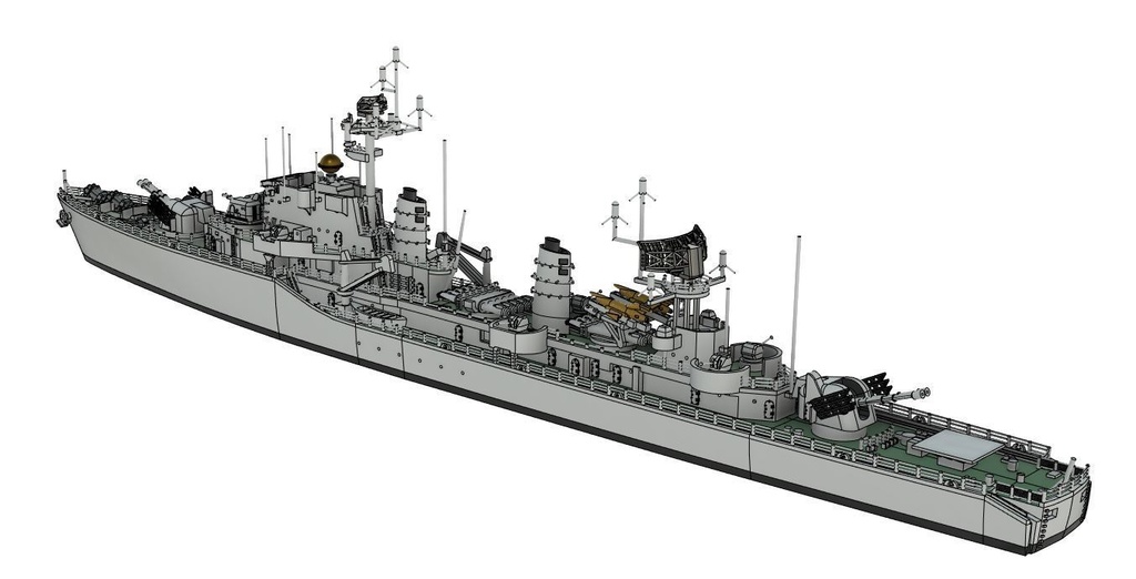 1/700 HSwMS Halland-class / スウェーデン海軍 ハッランド級駆逐艦