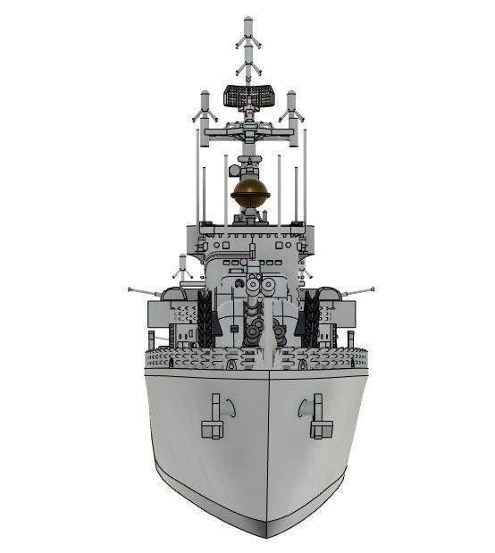 1/700 HSwMS Halland-class / スウェーデン海軍 ハッランド級駆逐艦