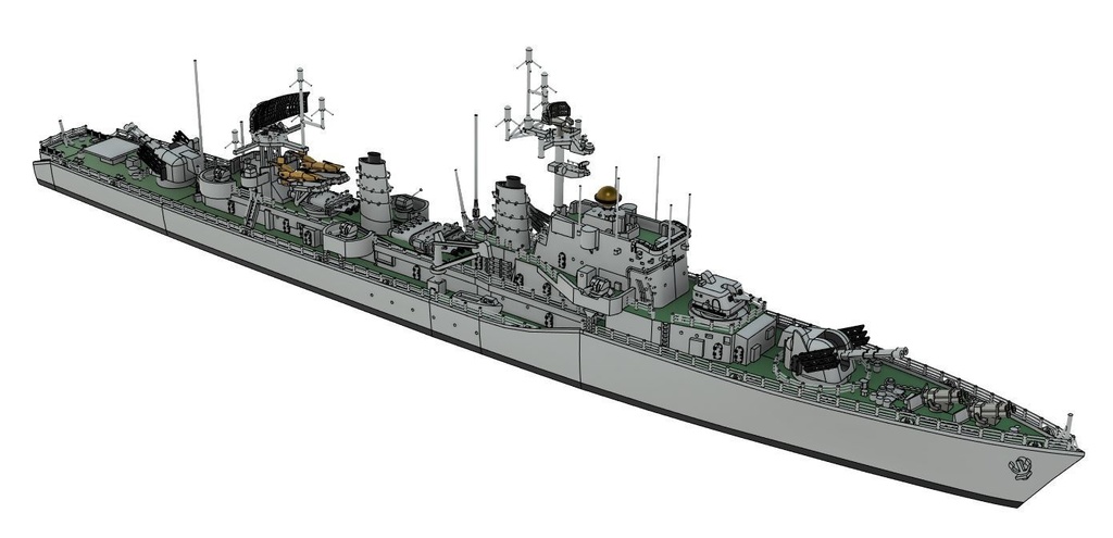 1/700 HSwMS Halland-class / スウェーデン海軍 ハッランド級駆逐艦