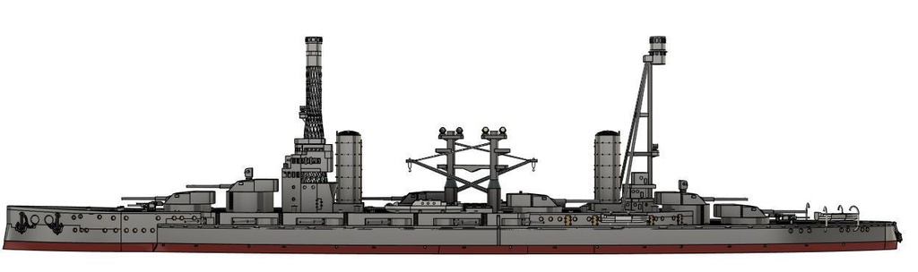 1/700 ARA Rivadavia-class Moreno / アルゼンチン海軍 モレノ