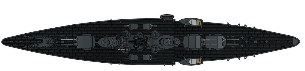 1/700 Swedish Coastal Battleship Design by Ansaldo 1941 / スウェーデン海軍 1941年海防戦艦案