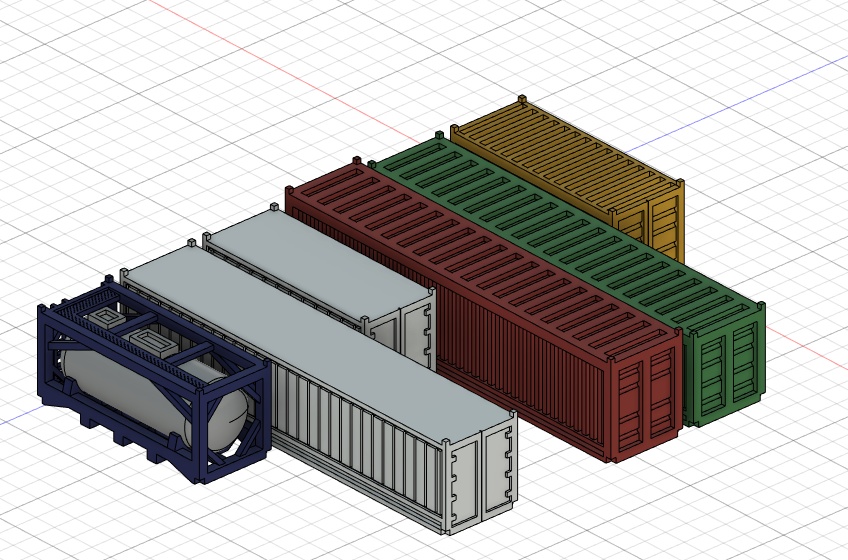 1/700 Container / 海上コンテナ
