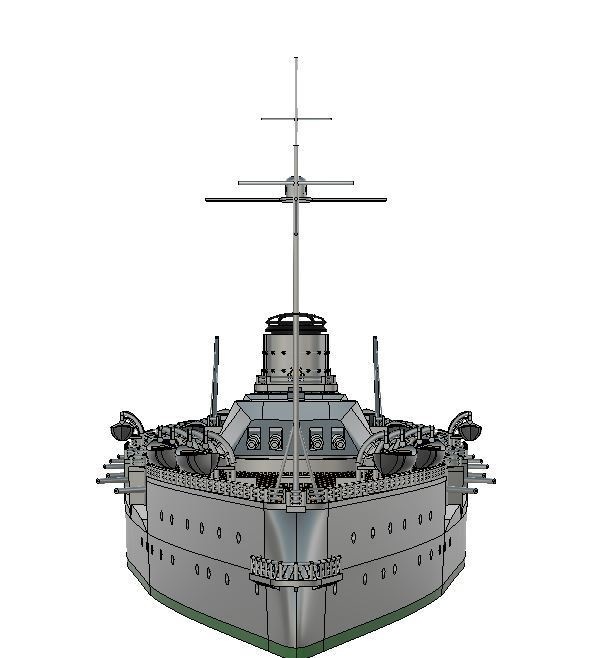 1/700 Russian Ultimate Battleship 1914 / ロシア帝国究極戦艦 1914案