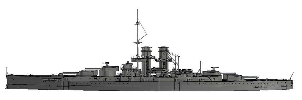 1/700 SMS Ersatz Monarch / オーストリア・ハンガリー二重帝国計画戦艦 エルザッツ・モナルヒ