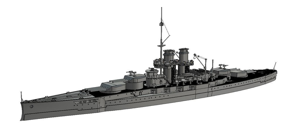 1/700 SMS Ersatz Monarch / オーストリア・ハンガリー二重帝国計画戦艦 エルザッツ・モナルヒ