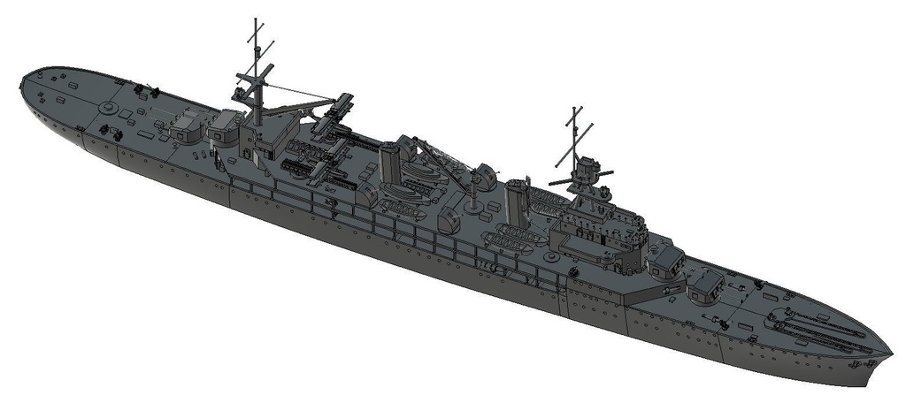 1/700 FN Janne d'Arc / フランス海軍 練習巡洋艦 ジャンヌダルク