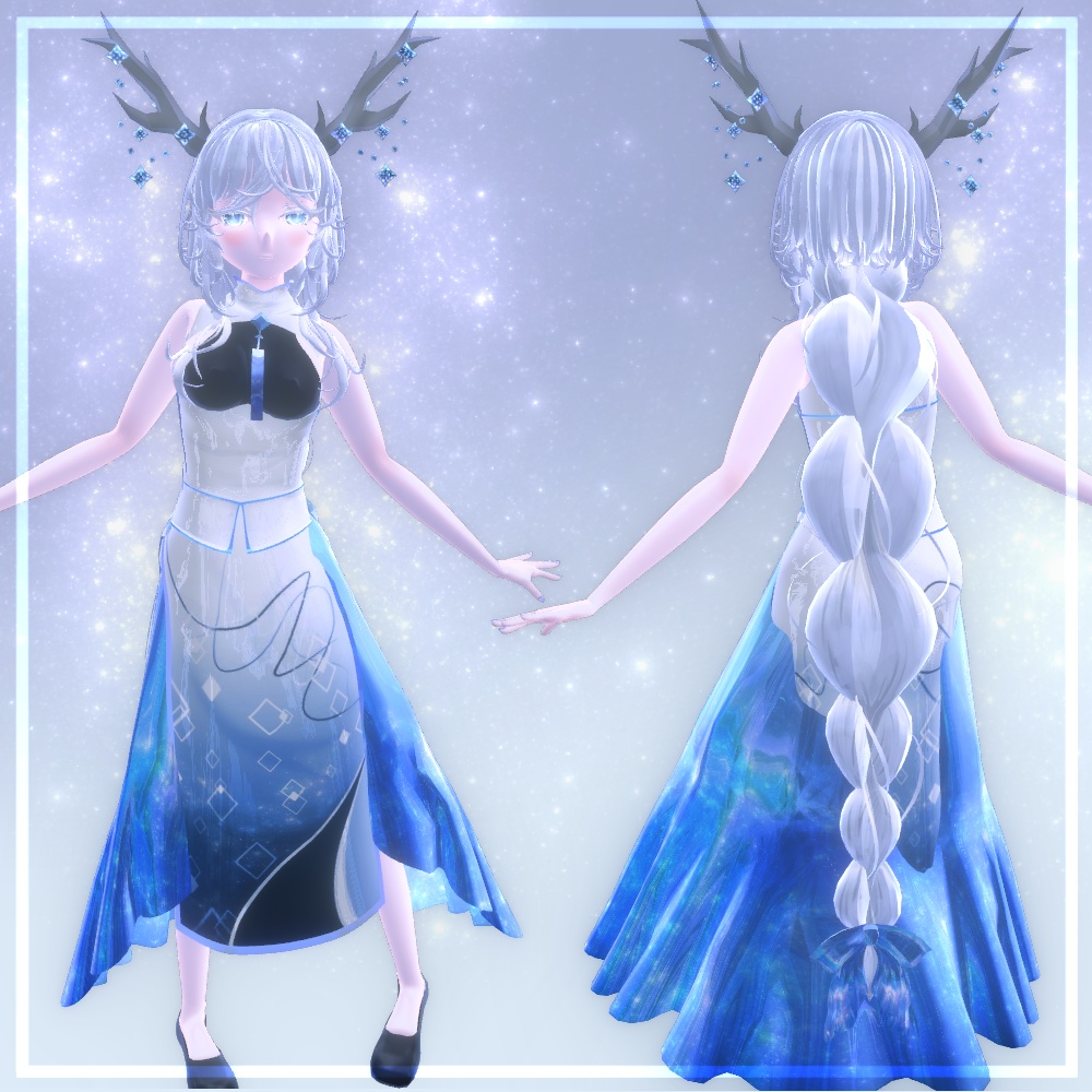 オリジナル3Dモデル『白彗』