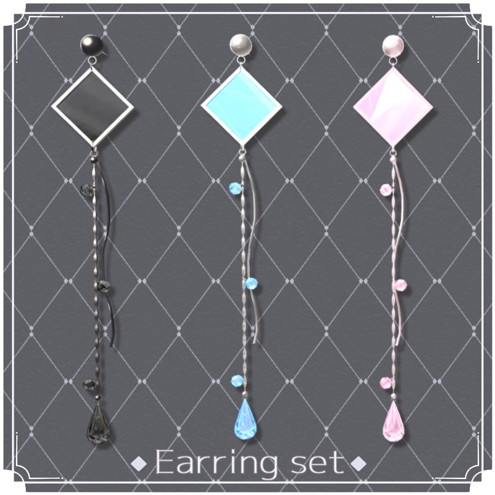 【VRChat想定】ピアス10種セット【3Dアクセサリー】