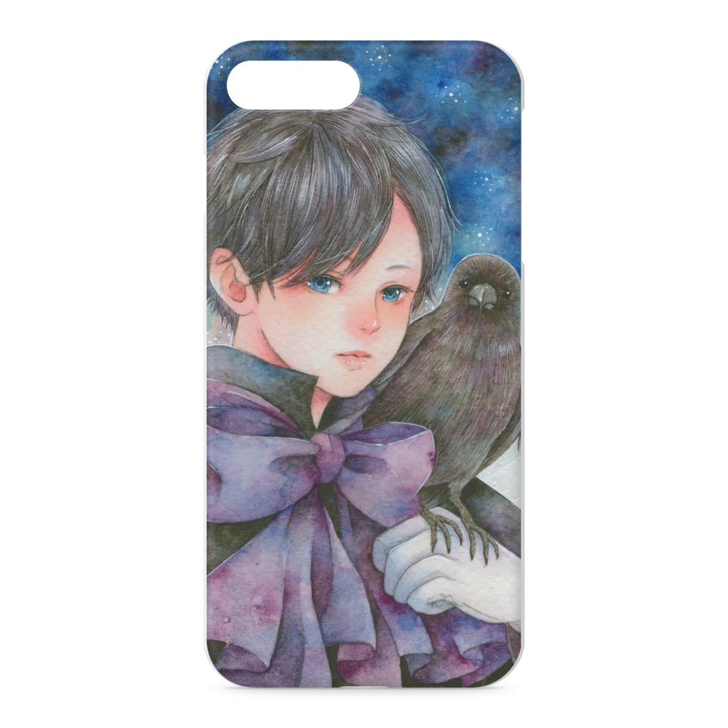 iPhone 7 Plus ケース 「夜明けの黒」