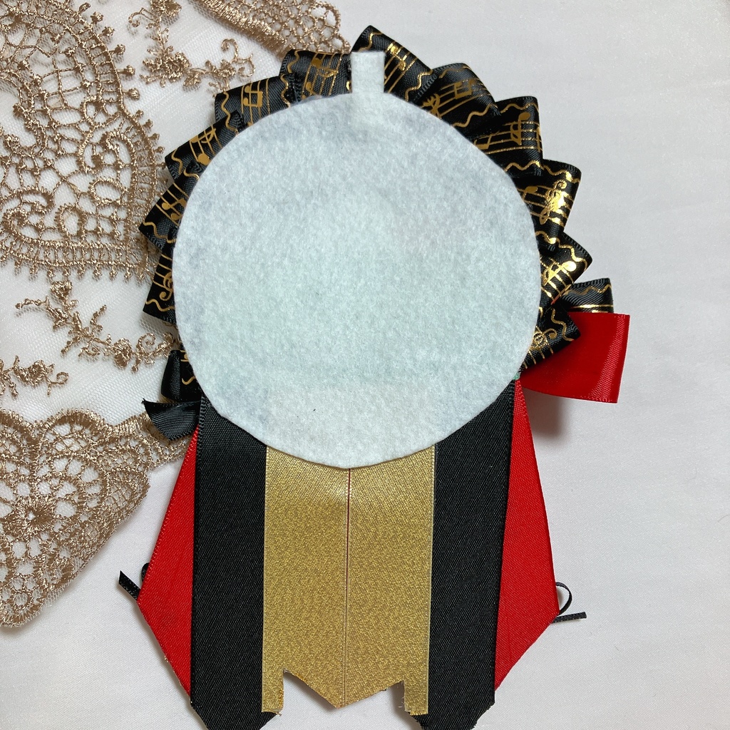 【SOLD OUT】ロゼット 55mm〜57mm用 赤 黒 ゴールド