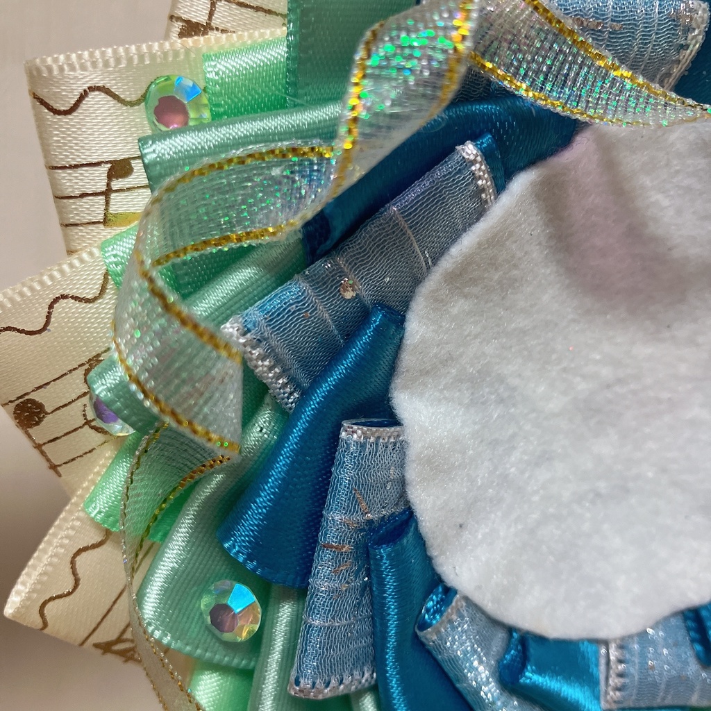 【SOLD OUT】痛ロゼット 55mm〜57mm用 緑 水色