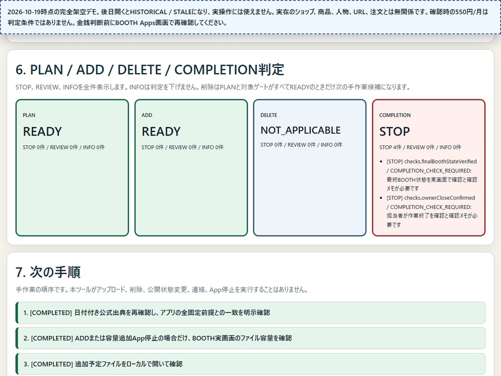 RIN Tools|BOOTH配布ファイル 差し替え・保持判断ボード