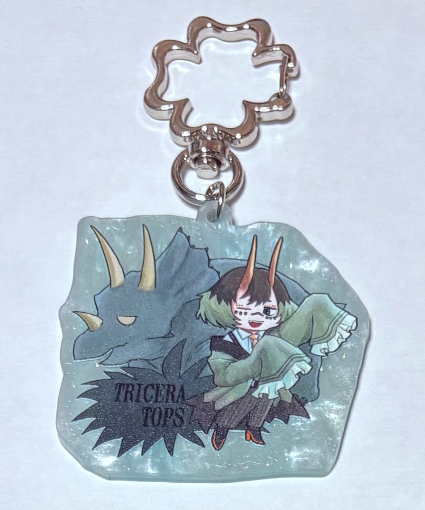 恐竜くんキラキラアクキー(トリケラトプス)