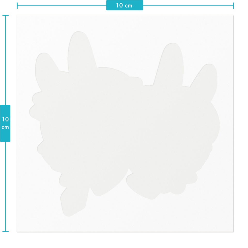 黒白バニーステッカー