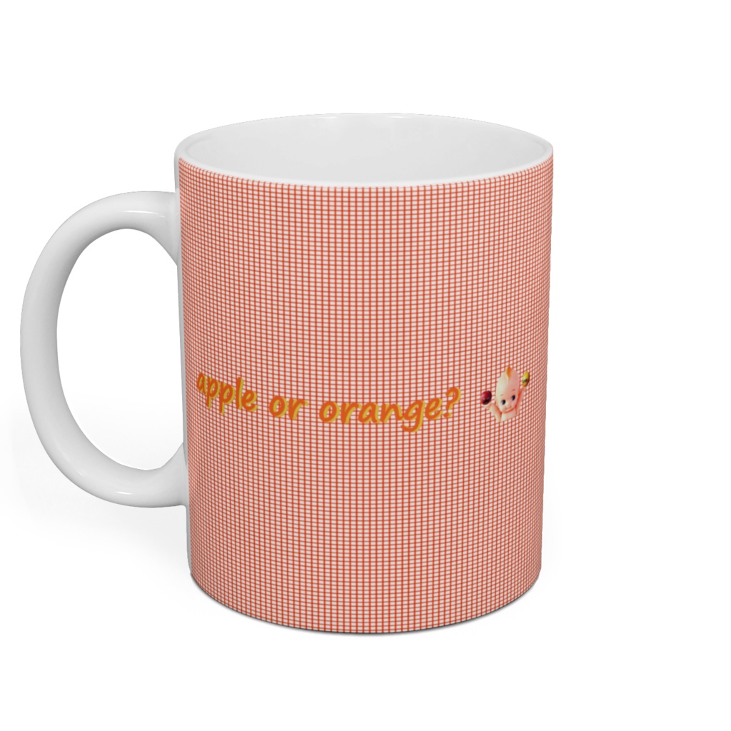apple or orange?マグカップ
