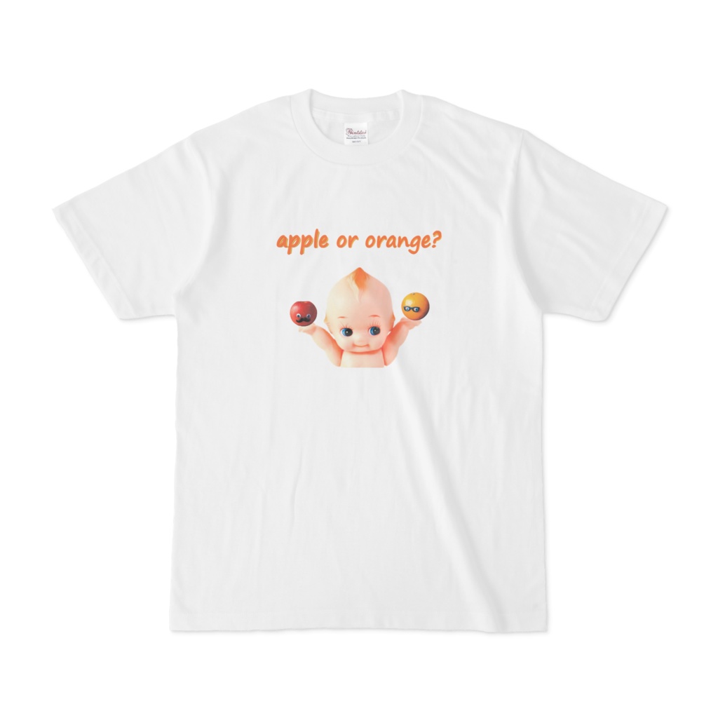 apple or orange?    ホワイトTシャツ