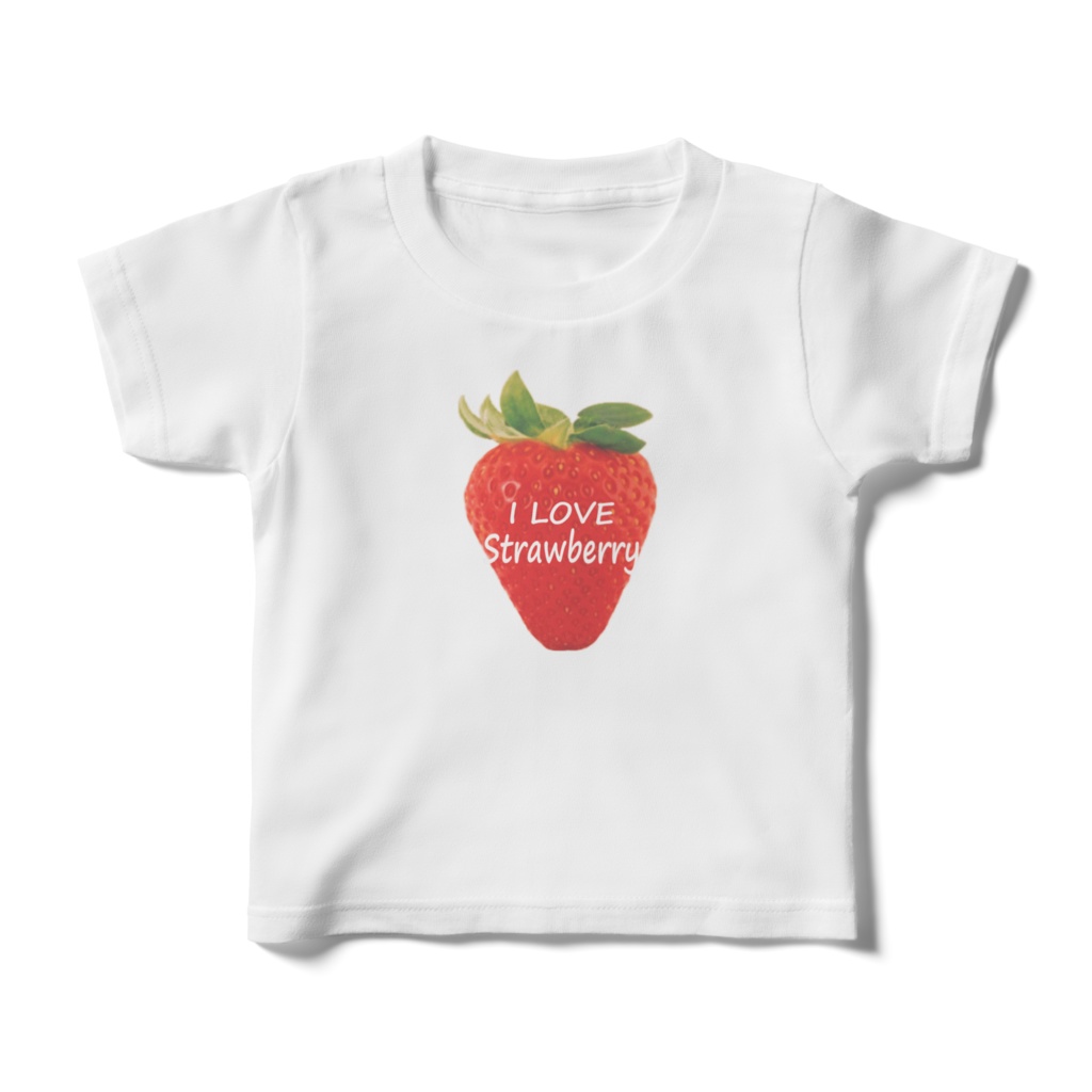 I love strawberry　キッズTシャツ