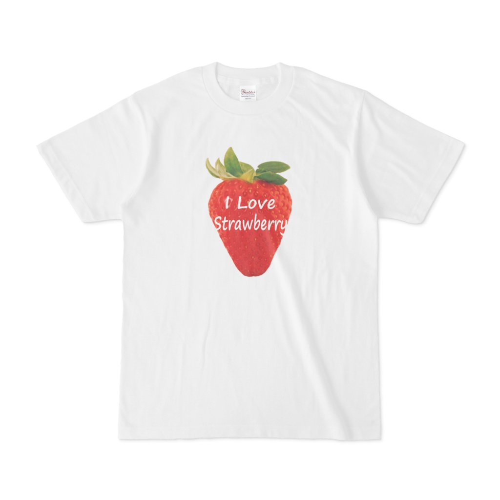 I love strawberry ホワイトTシャツ