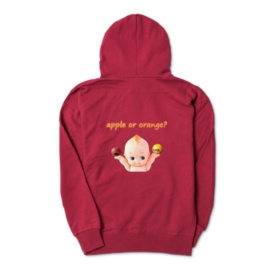 apple or orange?両面プリントジップパーカー