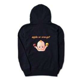 apple or orange?両面プリントジップパーカー