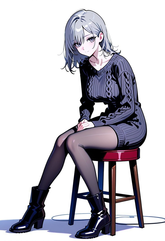 衣装のお姉さん 立ち絵集 48枚|冬服・バニー・メイド・ナース・OL【AI生成・白背景・PNG+JPG】