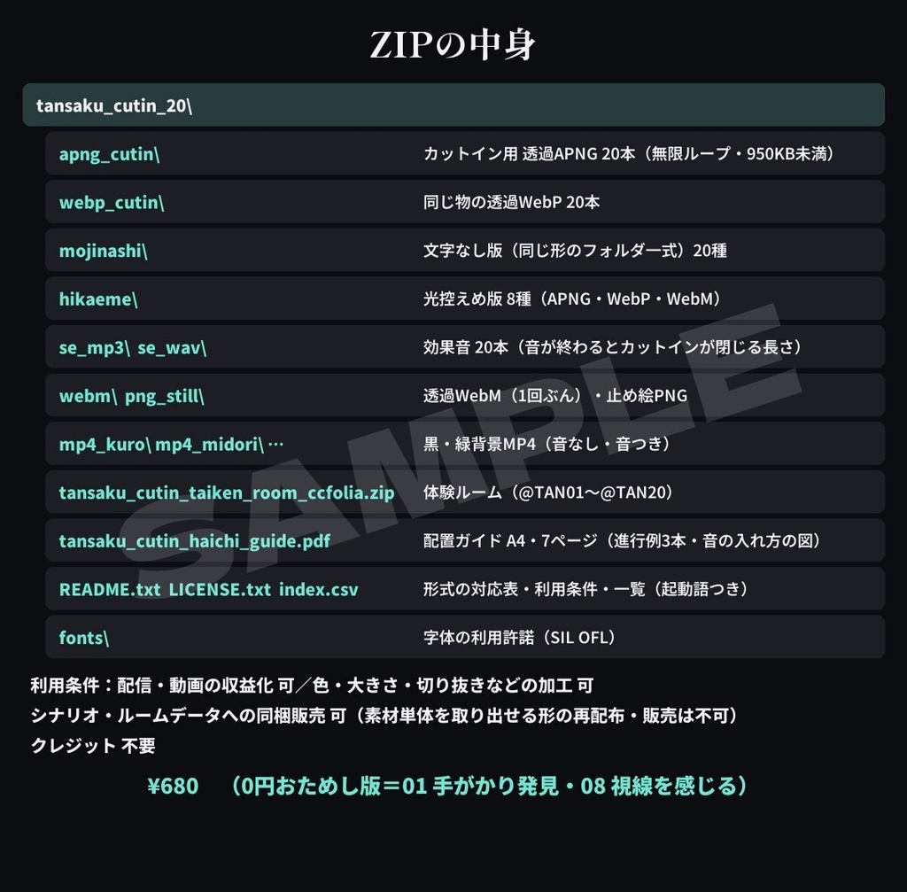 【ココフォリア素材】探索・恐怖カットイン20種+文字なし版|手がかり発見・異変・気配・正気が揺らぐ・時間経過|効果音つき・クトゥルフ・マダミス・現代ホラー・無料版あり