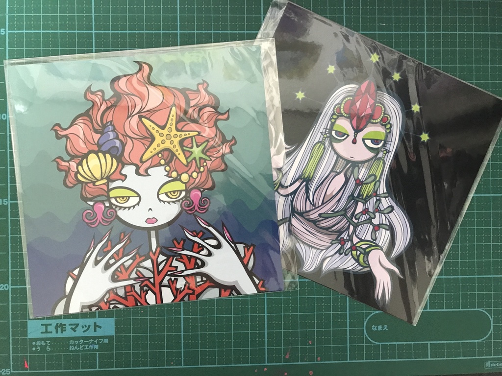 #きもポップ 大判スクエアポストカード(定形外サイズ)