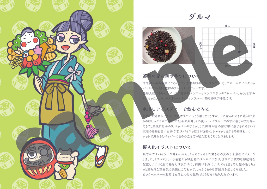 アイスティー擬人化&レビューZINE「アイスティーガールズ」