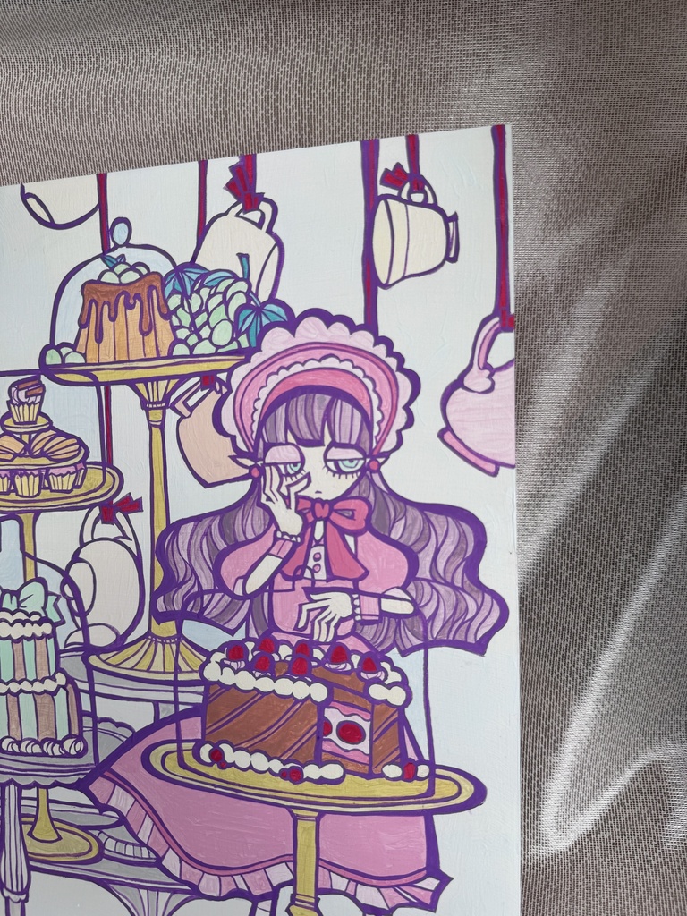 【原画】ケーキスタンド