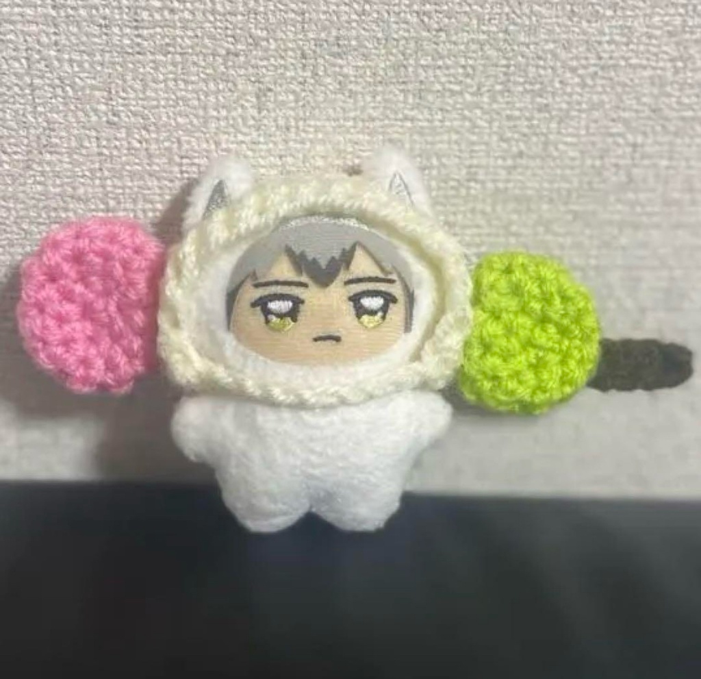 ちみけも ぬい服 被り物 三色団子