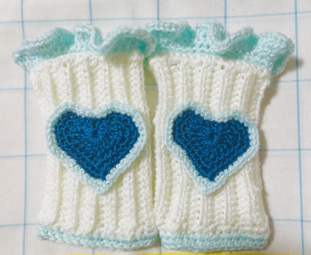 編み物 ハンドウォーマー  