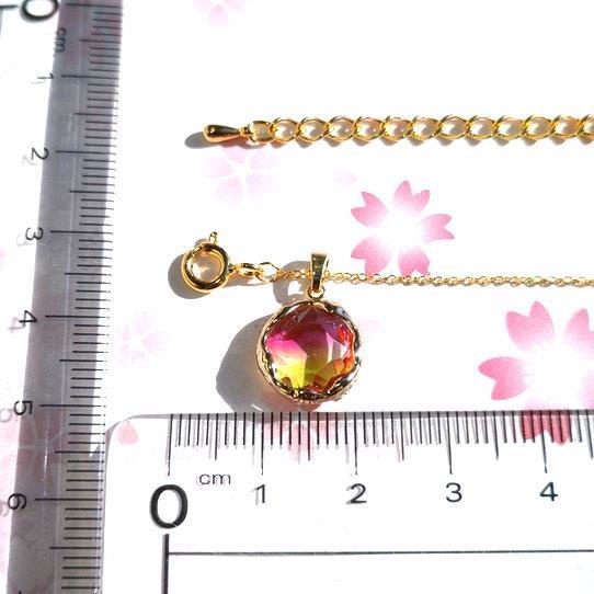 デザイン超極細 バイカラーネックレス ♯23-1