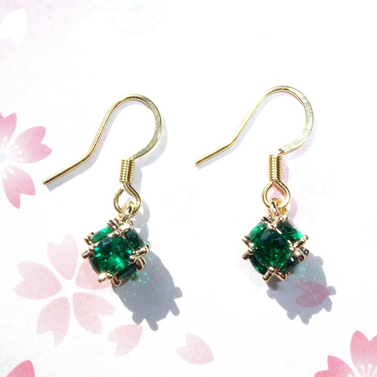 CZ デザイン ピアス#2-1